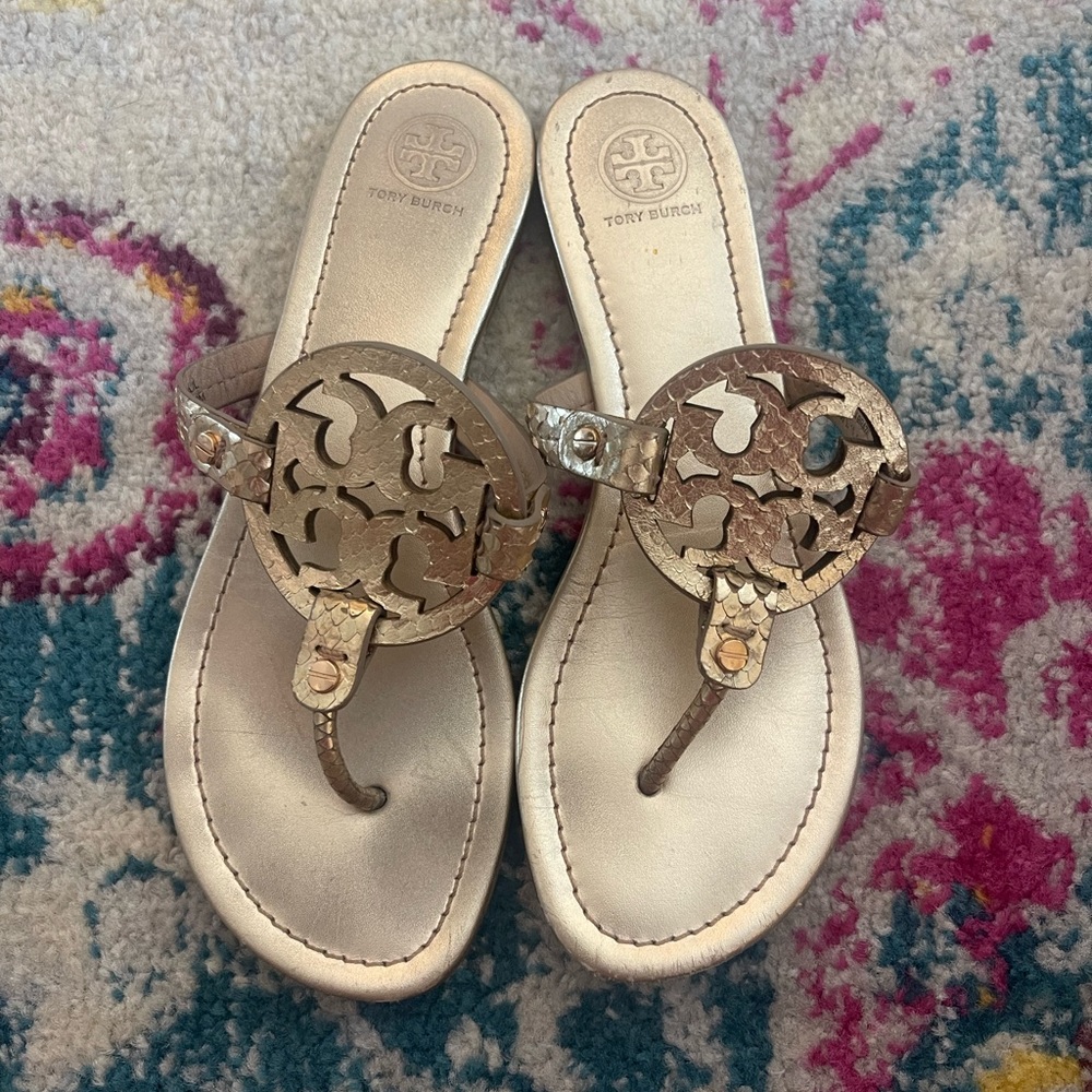 Gold Tory Burch Sandals
